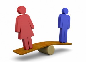 Man And Woman Sex Equality Concept - 3D